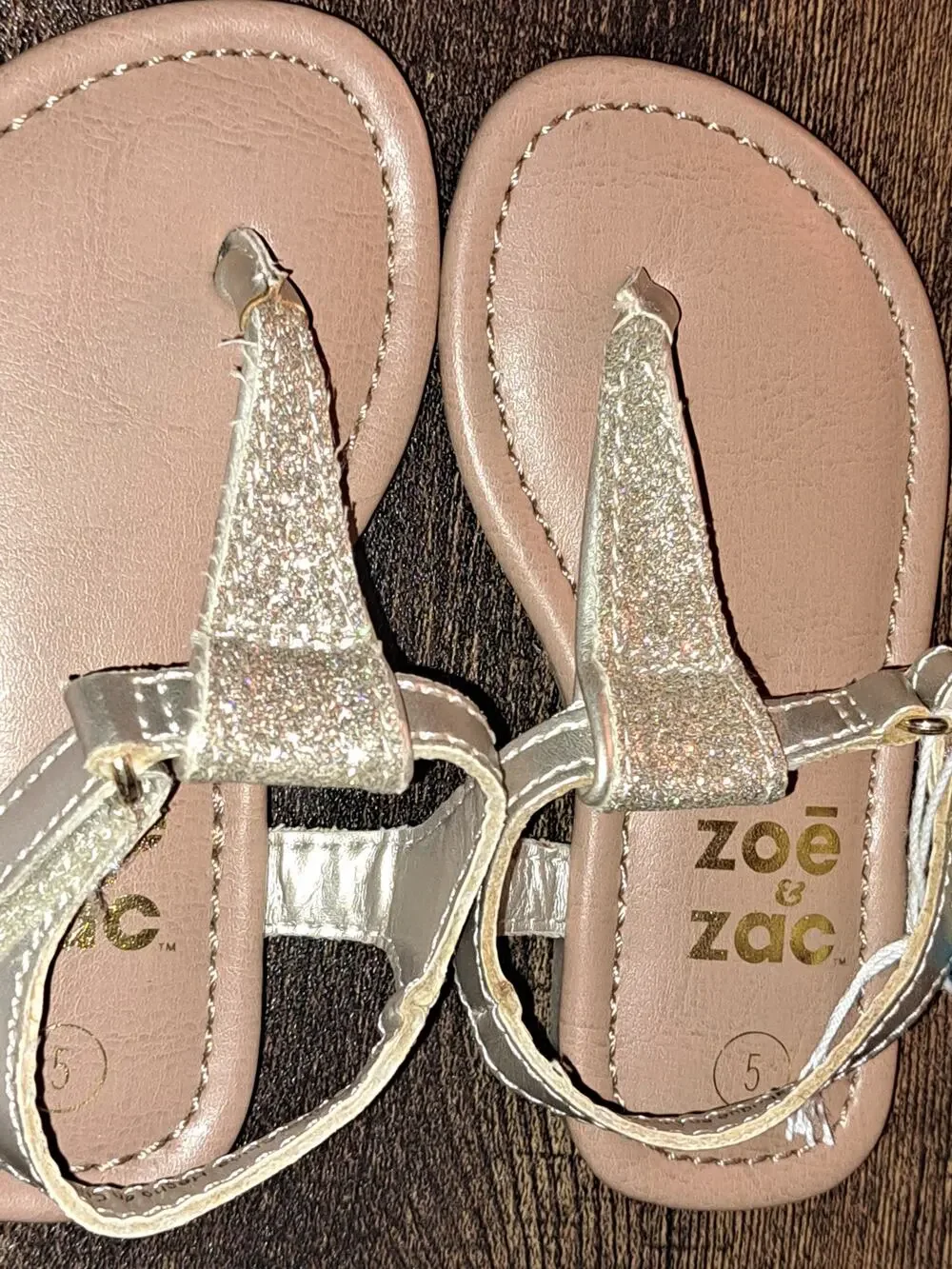 Girls Zoe and Zac Sandals Size 5